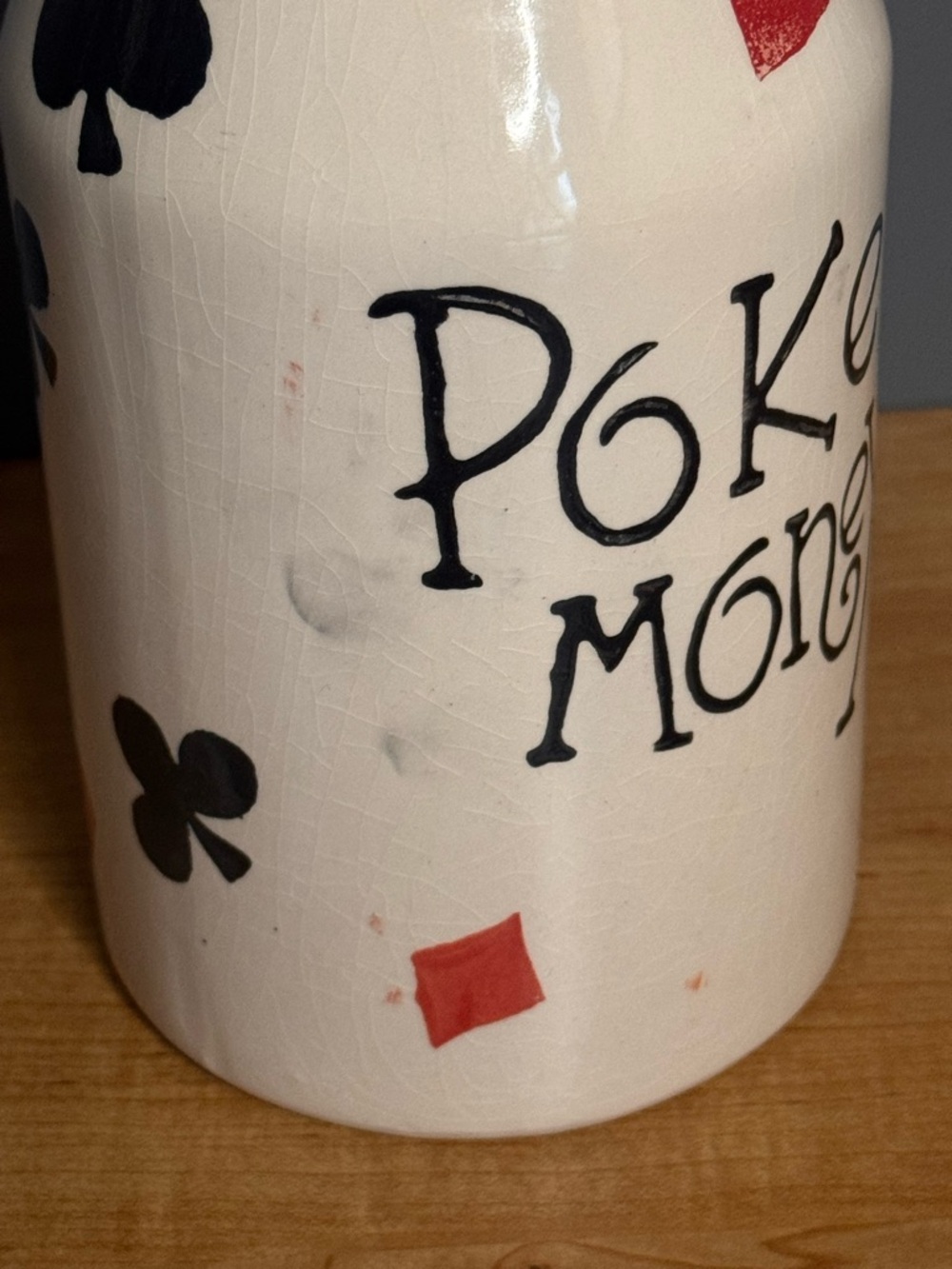 Vintage “Poker Money” Ceramic Piggy Bank - Picture 4 of 6